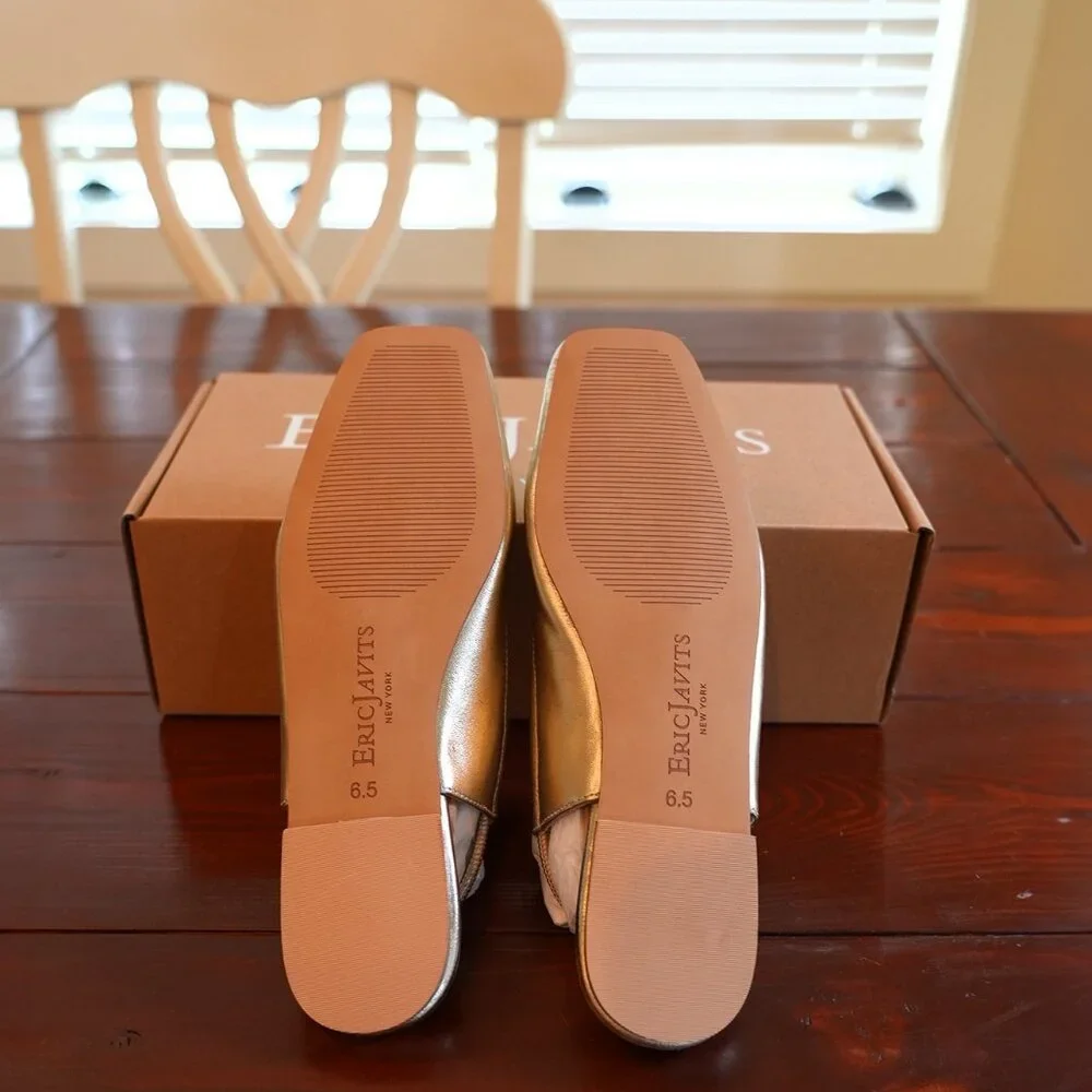 Eric Javits - Peyton Slingback Metallic US Size 6.5 - Picture 4 of 7